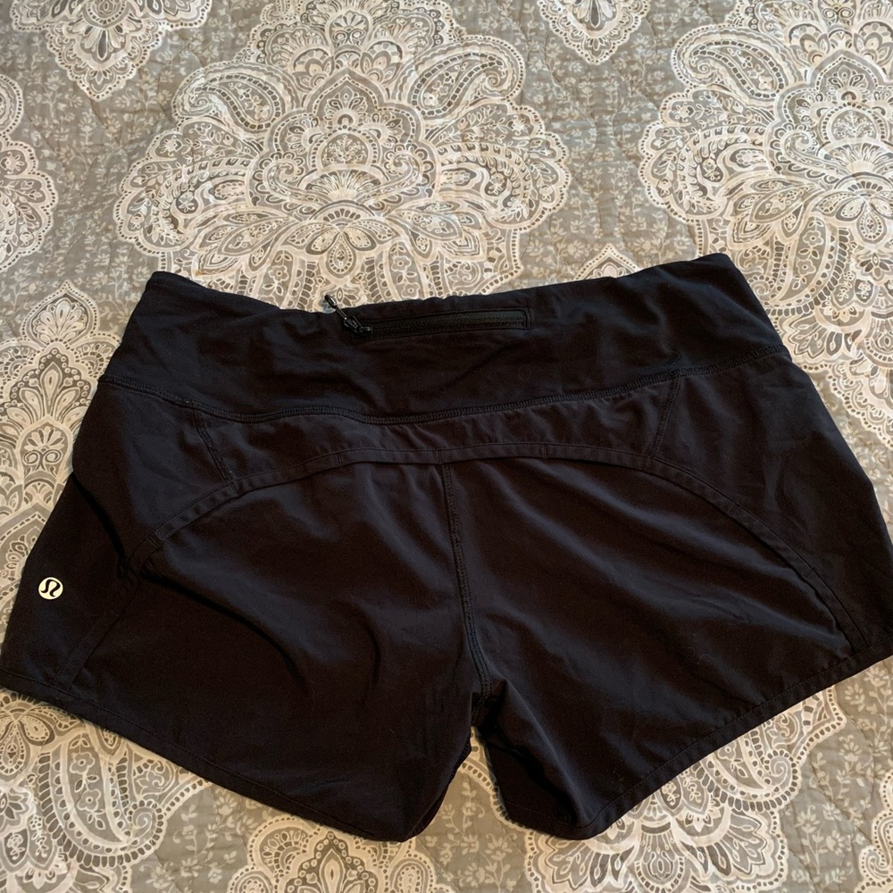 Black lululemon shorts, size 8